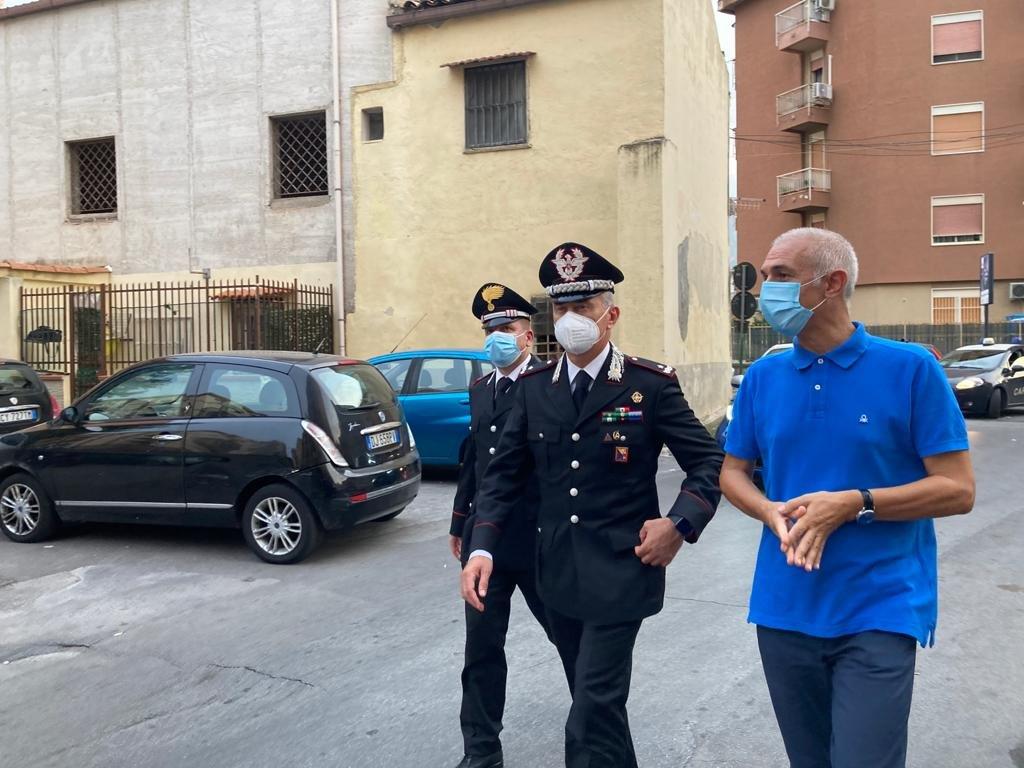 Il Comandante Provinciale dell'Arma dei Carabinieri di Palermo Giuseppe De Liso visita i luoghi del Beato Giuseppe Puglisi