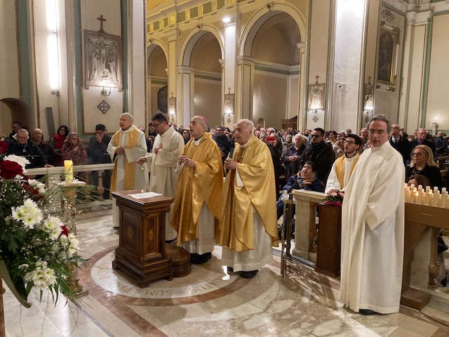 Celebrazione eucaristica presso la Parrocchia di San Gaetano Maria Santissima del Divino Amore in Brancaccio