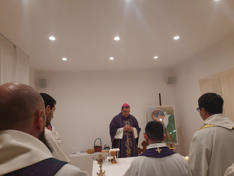 Celebrazione eucaristica presso la casa museo del Beato Puglisi