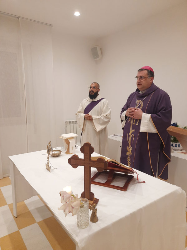 Celebrazione eucaristica presso la casa museo del Beato Puglisi
