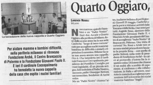 Quarto Oggiaro, insieme per l�accoglienza