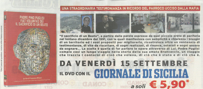 Una straordinaria testimonianza in ricordo del parroco ucciso dalla mafia