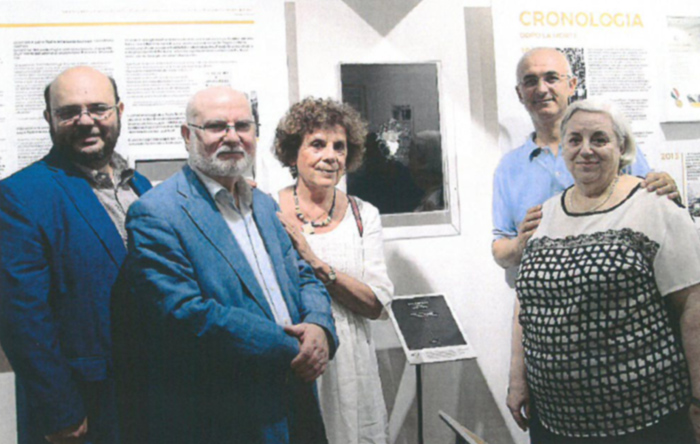 Da sinistra Giuseppe Mattina, Francesco Puglisi, Amei Primerano, Angela Amato e Maurizio Artale