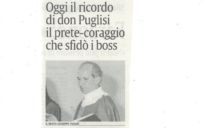 Oggi il ricordo di don Puglisi il prete � coraggio che sfid� i boss