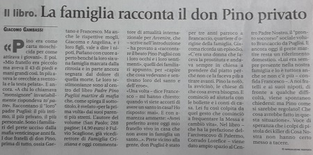 La famiglia racconta il don Pino privato