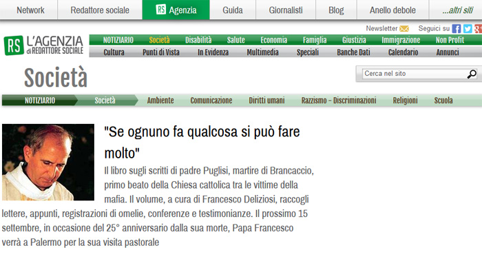 Articolo pubblicato da Redatore Sociale