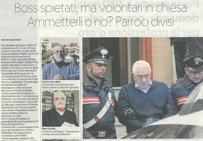 Boss spietati, ma volontari in chiesa. Ammetterli o no? Divisi i parroci di Palermo
