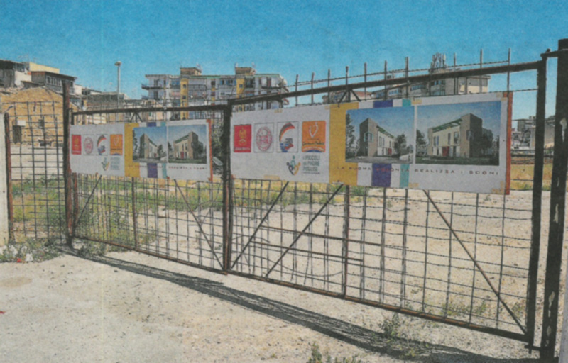 Il terreno inaugurato per finta