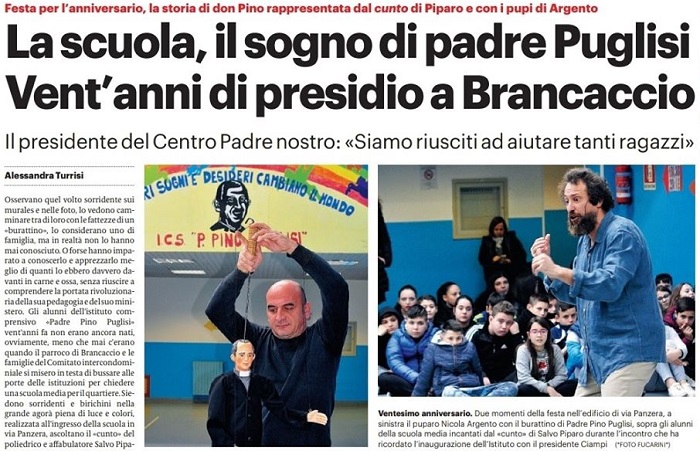 La scuola, il sogno di padre Puglisi. Vent'anni di presidio a Brancaccio