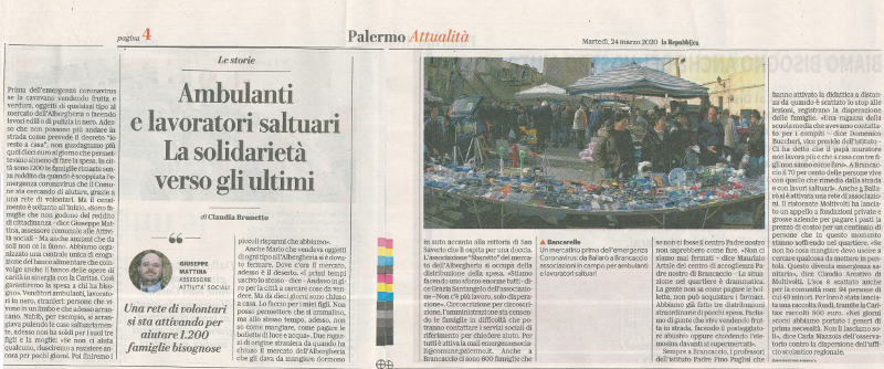 Ambulanti e lavoratori saltuari. La solodariet� verso gli ultimi 