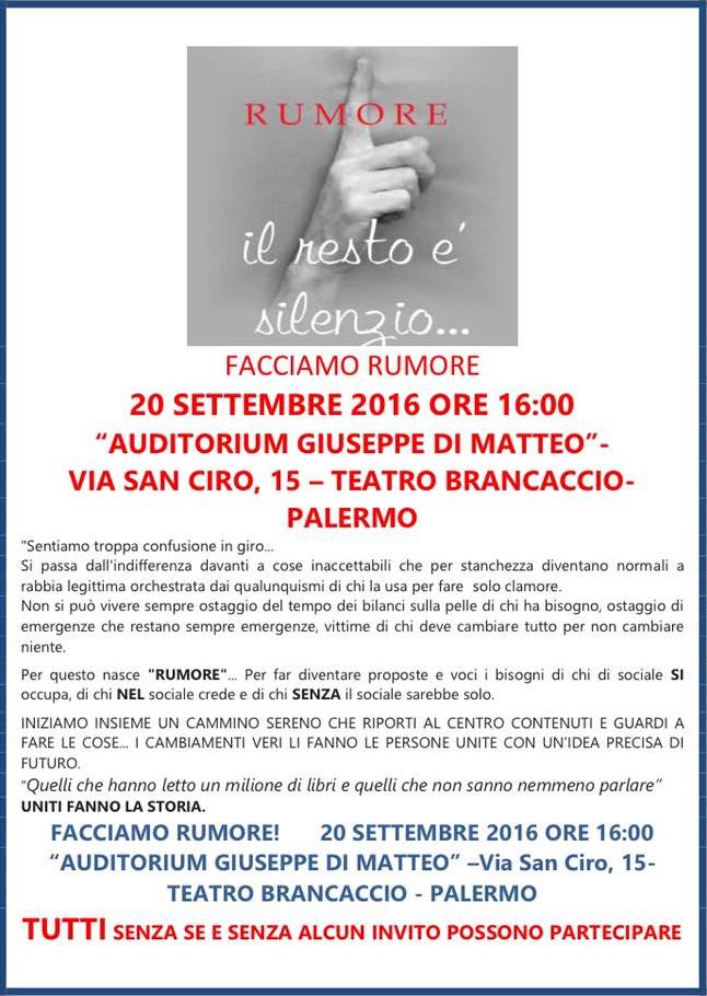 Locandina rumore