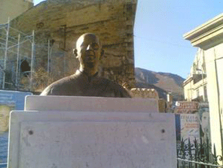Scopertura del busto di Padre Pino Puglisi tra la via San Ciro e via Conte Federico, accanto la statua di S. Gaetano