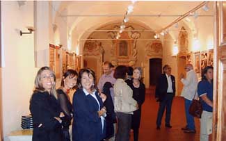 Alcuni momenti della mostra con gli operatori del Centro