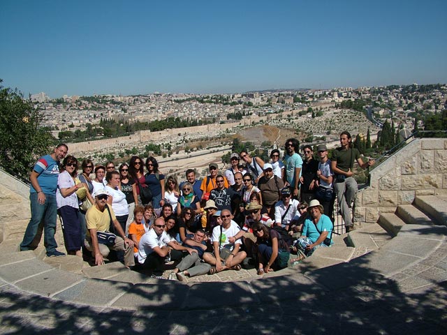 Gerusalemme - Foto del gruppo di Pellegrini
