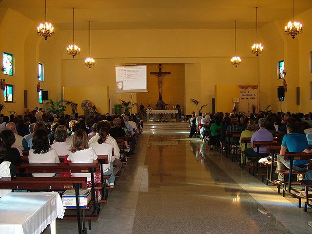 Durante l'incontro alcune proiezioni su don Pino Puglisi