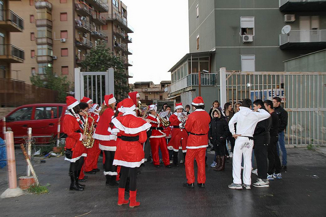 Santo Natale nel quartiere Brancaccio