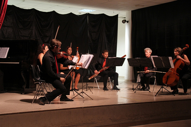 Durante il Concerto di Musica da camera a cura dell'Associazione Culturale 
