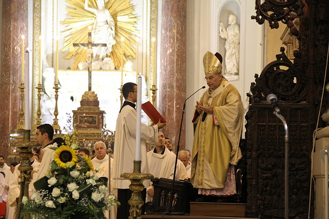 Momento dell'omelia, Mons. Paolo Romeo, Arcivescovo di Palermo (Cattedrale di Palermo)