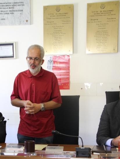 Momento di preghiera del Parroco di San Gaetano, Padre Maurizio Francoforte (Conferenza Stampa)