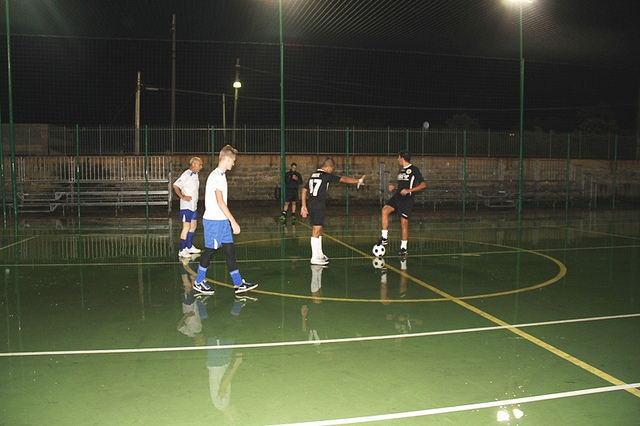 I giocatori in campo