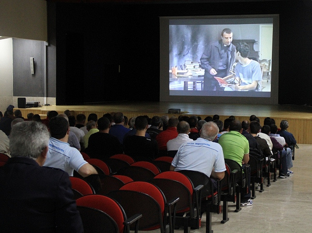 La proiezione del flim 