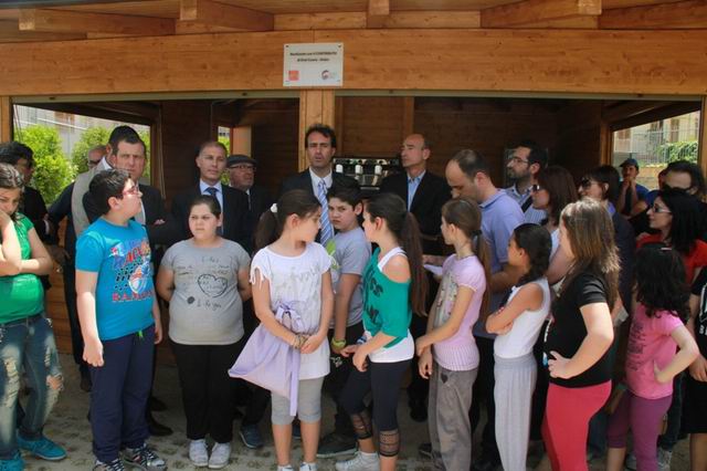 Inaugurazione del gazebo in legno finanziato da Enel Cuore Onlus