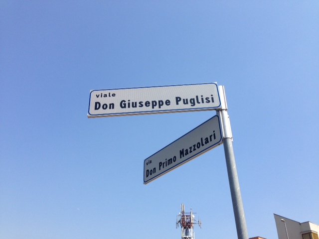La strada intitolata a don Pino Puglisi