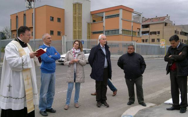 ... durante la bendizione di Mons. Giovanni Lo Giudice