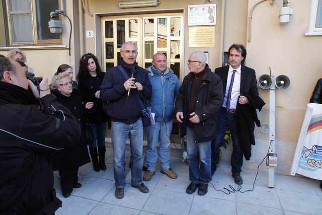 Maurizio Artale, presidente Centro Padre Nostro; Nicol� Mannino presidente Parlamento della Legalit�; Padre Maurizio Francoforte, parroco di San Gaetano; Antonio Tomaselli, presidente della II circoscrizione