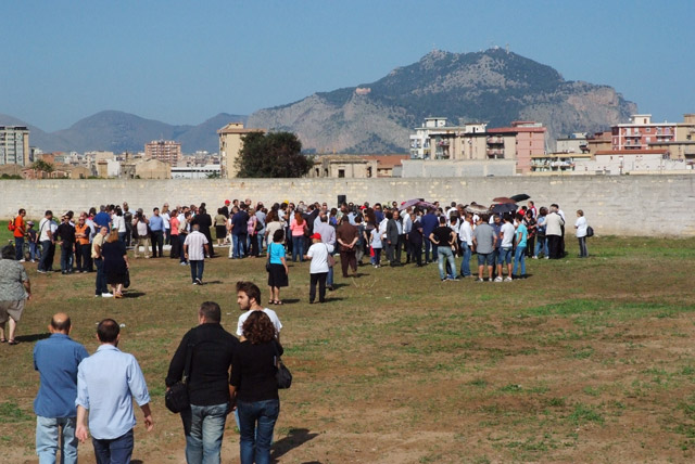 Il terreno di via Fichidindia a Palermo in cui sarebbe dovuto sorgere il nuovo complesso parrocchiale dedicata al Beato Giuseppe Puglisi