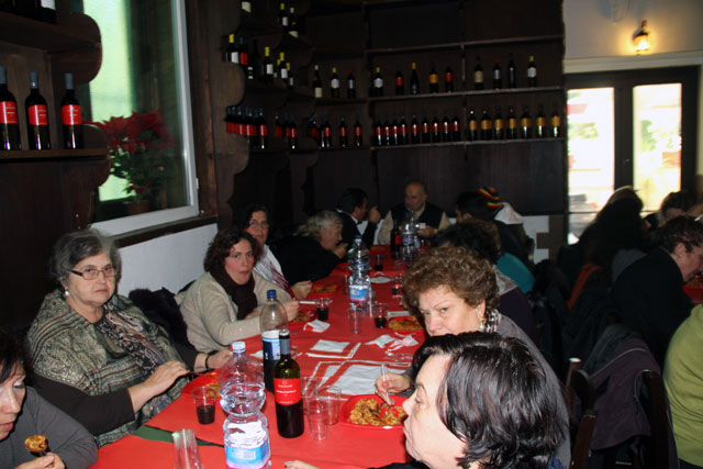 Momenti del pranzo con le famiglie...