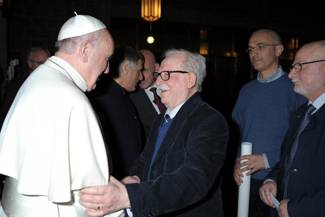 Il Papa e il fratello del Beato Puglisi, Gaetano