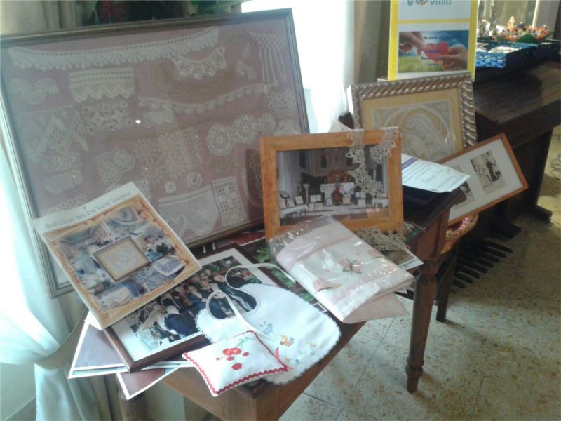 Esposizione laboratorio di ricamo di Ronciglione