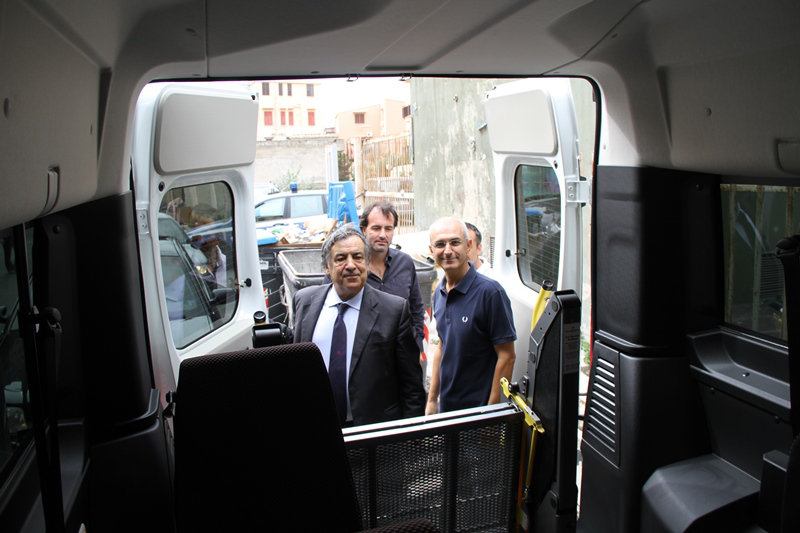 L'automezzo adibito al trasporto dei disabili