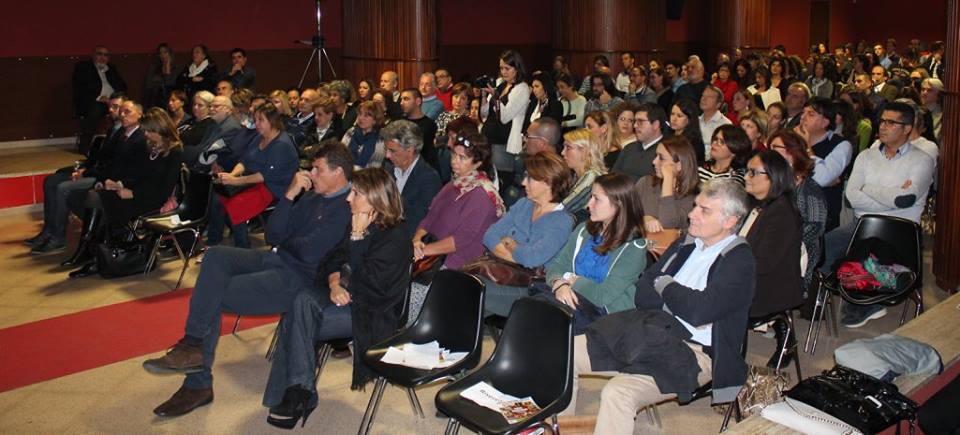 Il numeroso pubblico del Teatro Brancaccio