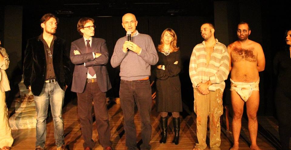 I saluti e i ringraziamenti di Maurizio Artale a fine spettacolo