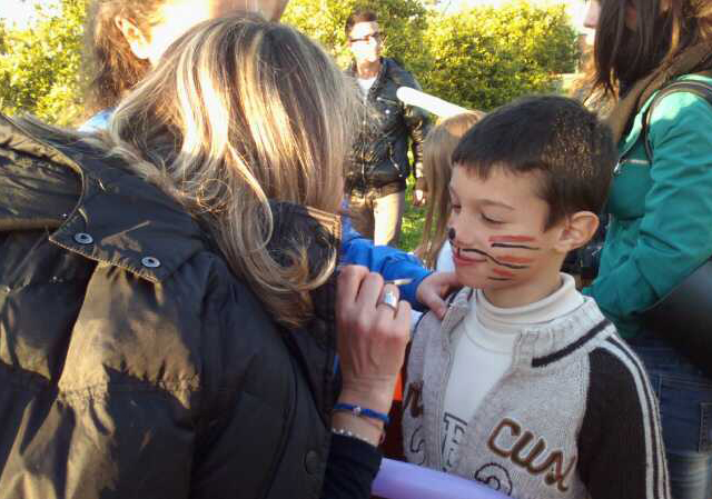 Durante le attivit� con Suor Cristina...