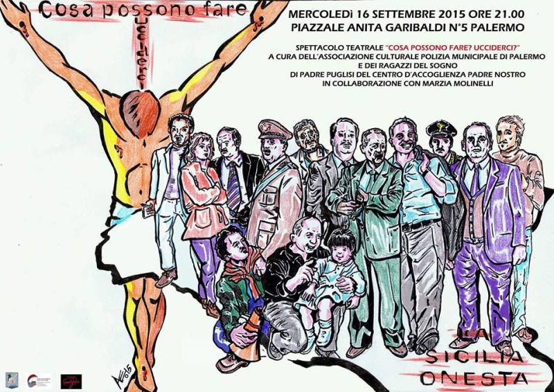 Locandina spettacolo teatrale 'Cosa possono fare? Ucciderci?'