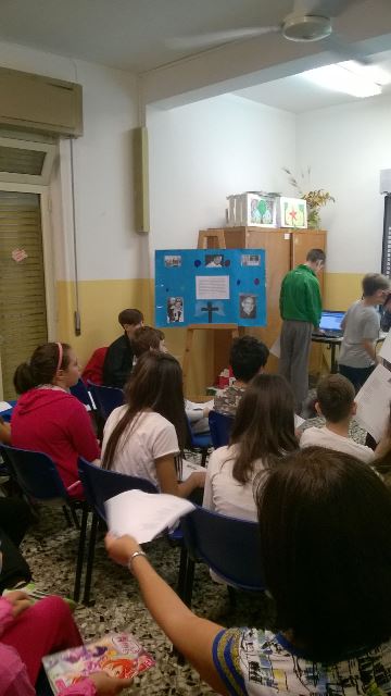 Momenti dell'incontro con gli studenti dell'I.C. Capuana