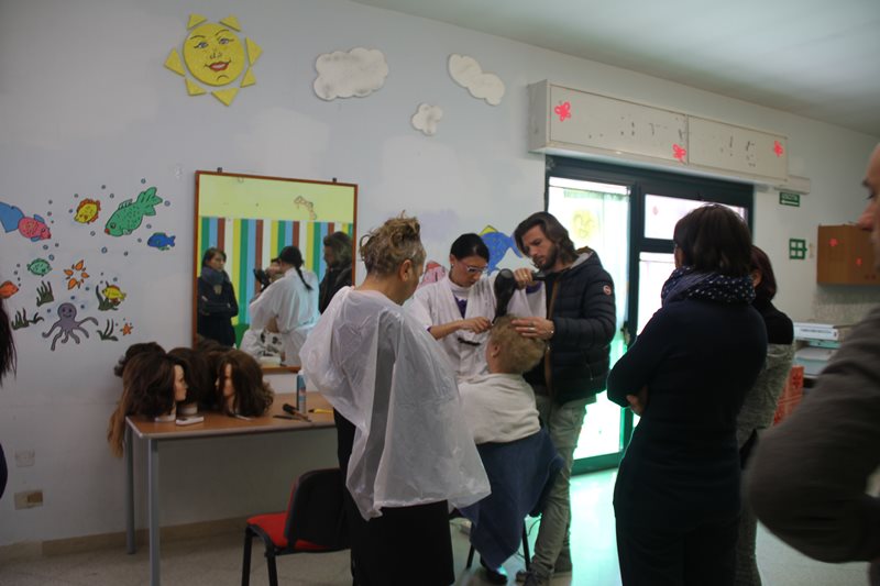 Giornata conclusiva del laboratorio di parrucchieria