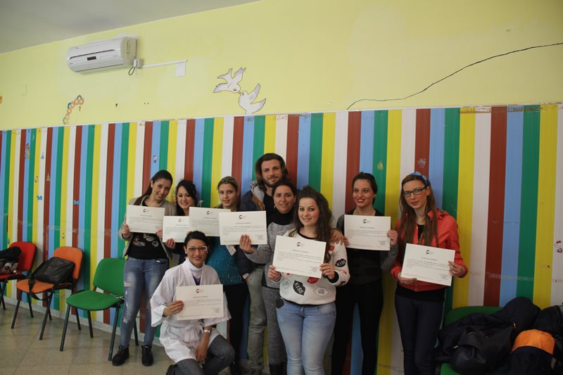 Festa di chiusura del laboratorio di parrucchieria