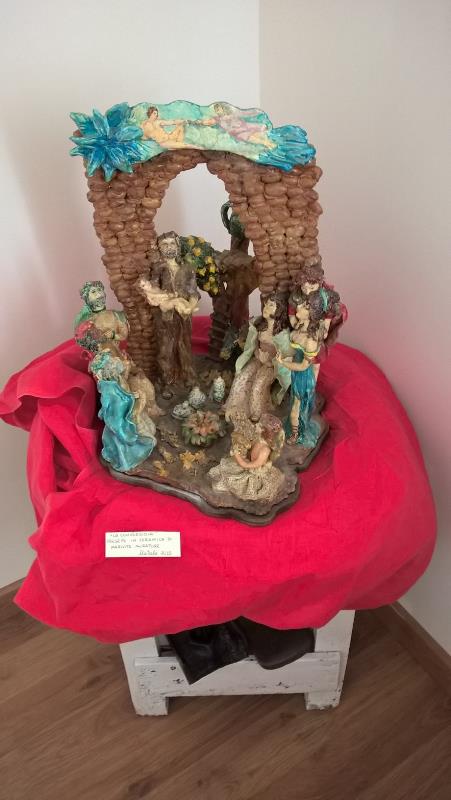 Un'opera esposta alla casa-museo del Beato Puglisi per il Natale 2015