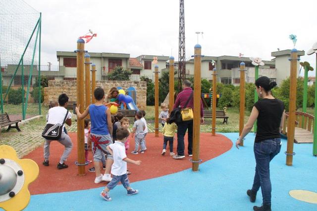 Spazio gioco per bambini al Centro Polivalente Sportivo