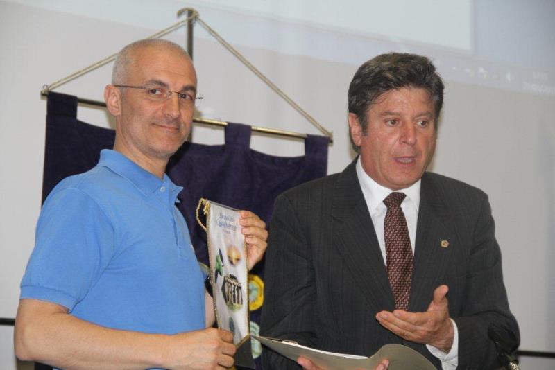 Maurizio Artale e il Dott. Tommaso La Croce, presidente del Lions Club di Castelvetrano