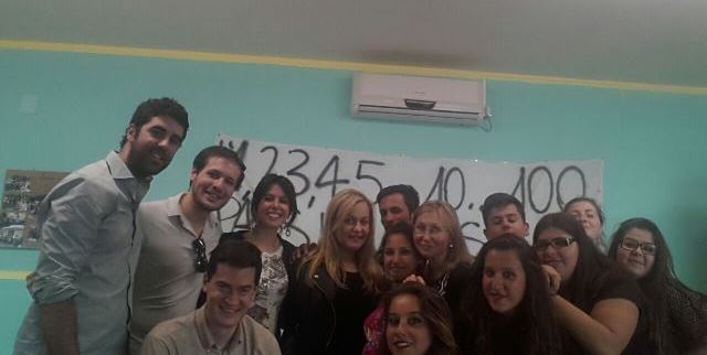 Foto di gruppo con il gruppo adolescenti