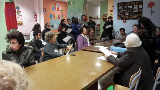 Formazione del 24 novembre. I volontari in servizio civile incantati dall'energia delle anziane del Centro di Accoglienza Padre Nostro