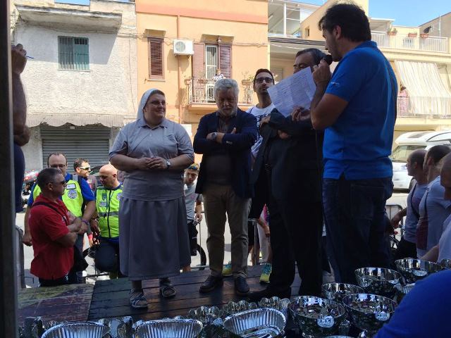 Momenti della cicloturistica 'Pedala per Palermo' in memorio di 3P
