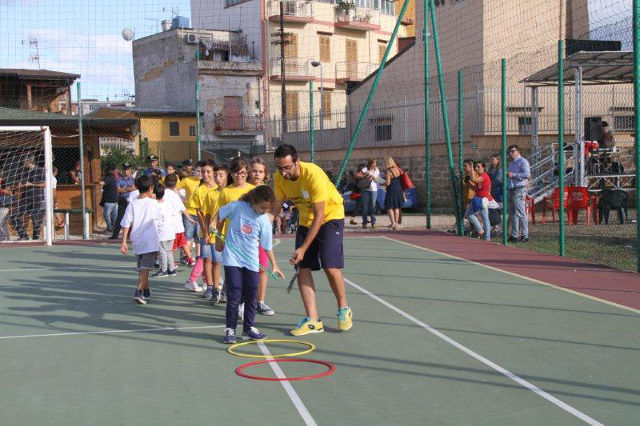 Momenti di sport durante la manifestazione 'LA SCUOLA AL CENTRO: Sport, musica e parola, ancora insieme a scuola'