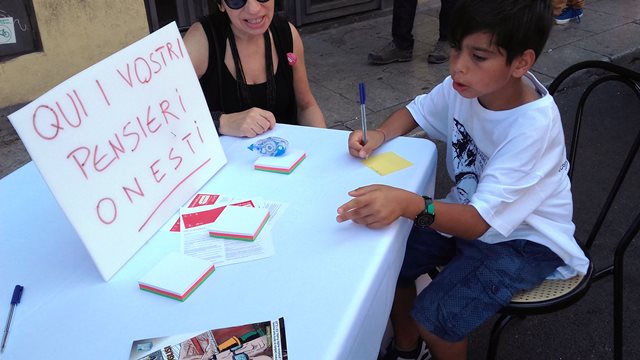 I bambini scrivono i loro pensieri