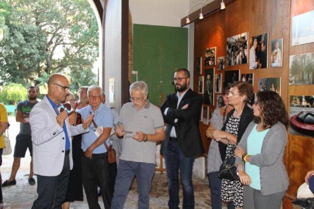 Momenti della presentazione della mostra